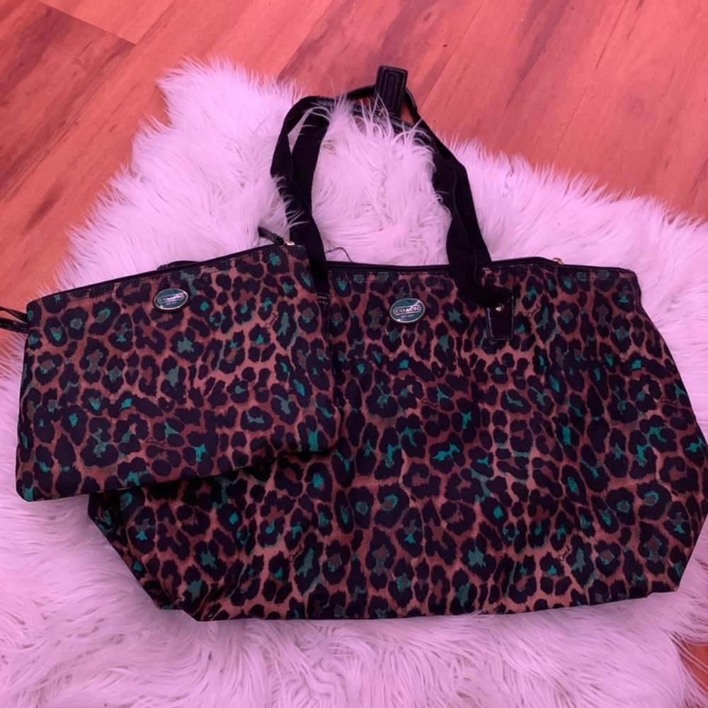 CHEETAH COACH PURSE